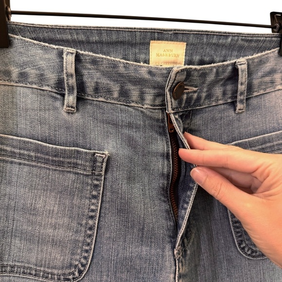 Ann Mashburn Coco Patch Pocket Jean in "7-Year Indigo Stretch Denim" Size 32 - Picture 10 of 16